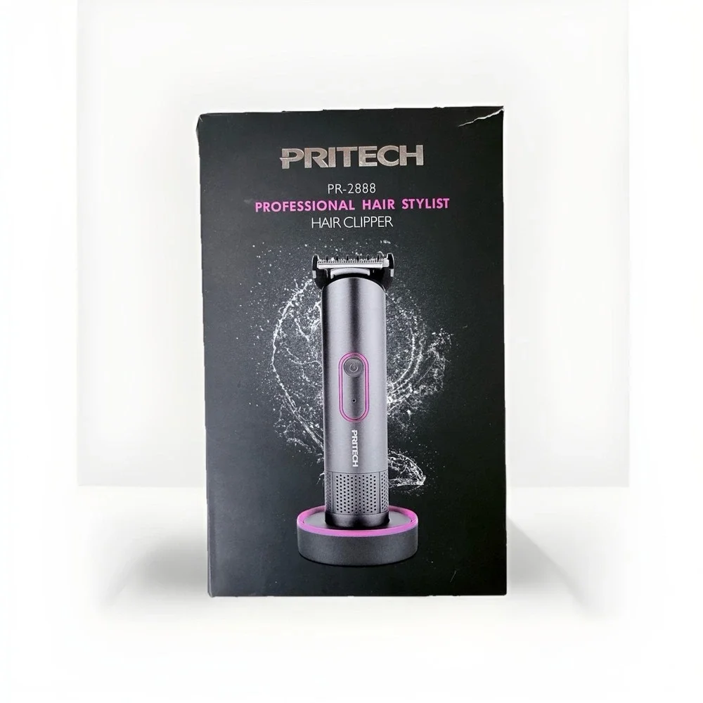 Pritech PR-2888 Rechargeable Hair Clipper Powerful Motor Hair Guards
